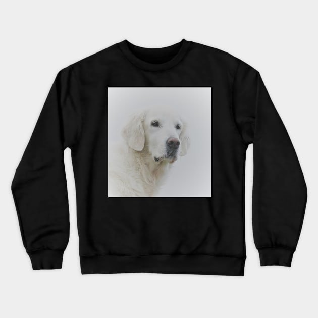 Portrait of an old beautiful lovable lady Crewneck Sweatshirt by Trine